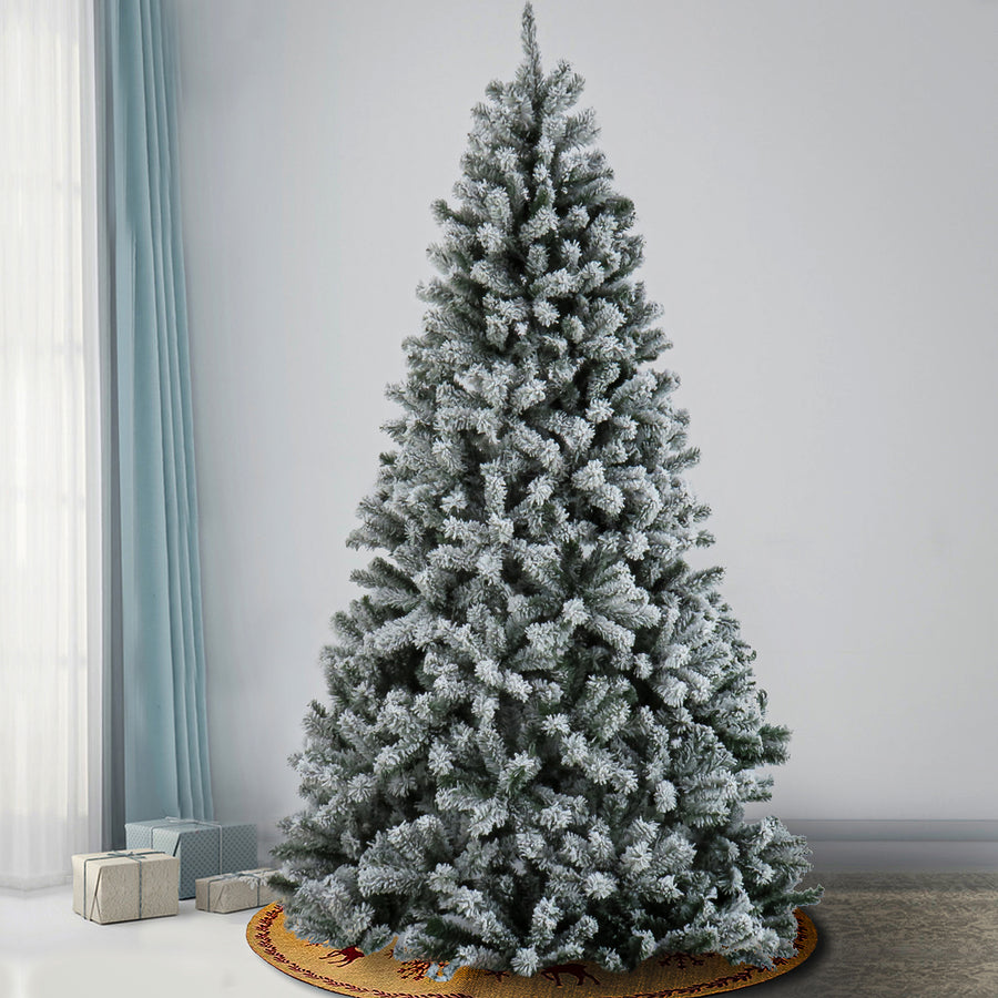 7.5 ft. North Valley Spruce Tree with Snow Dusted Braches