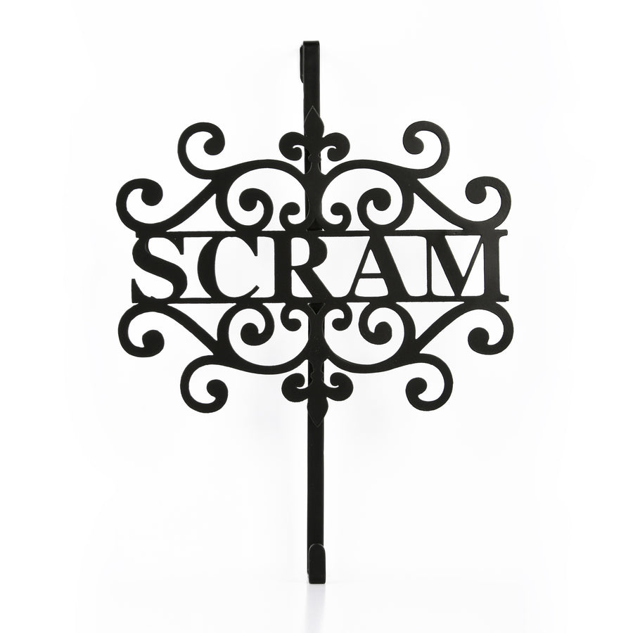 16 in. Halloween Scram Metal Wreath Hanger - National Tree Company