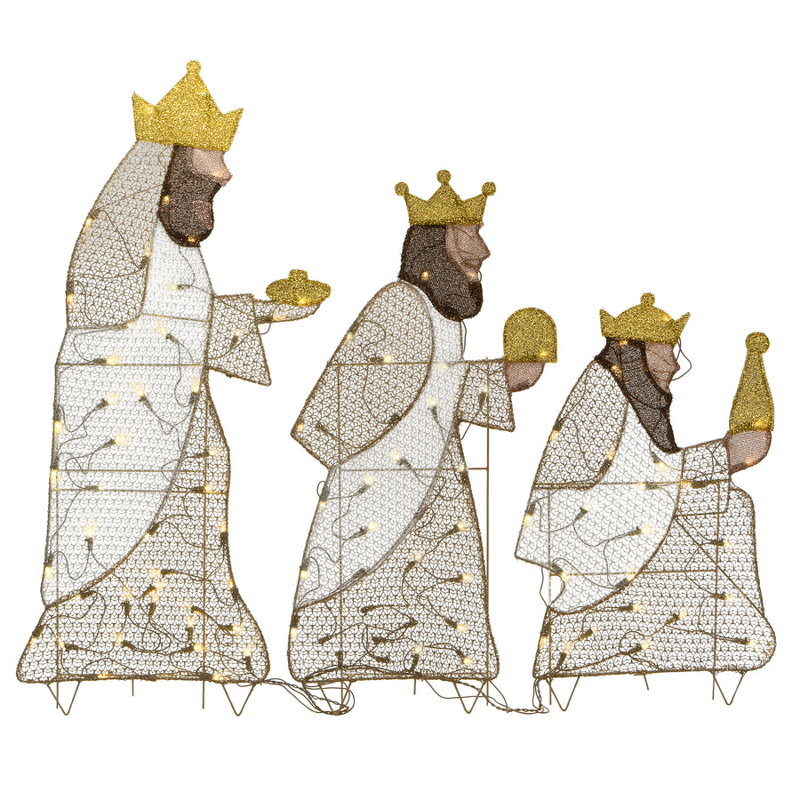 42 in. Three Wisemen with LED Lights - National Tree Company