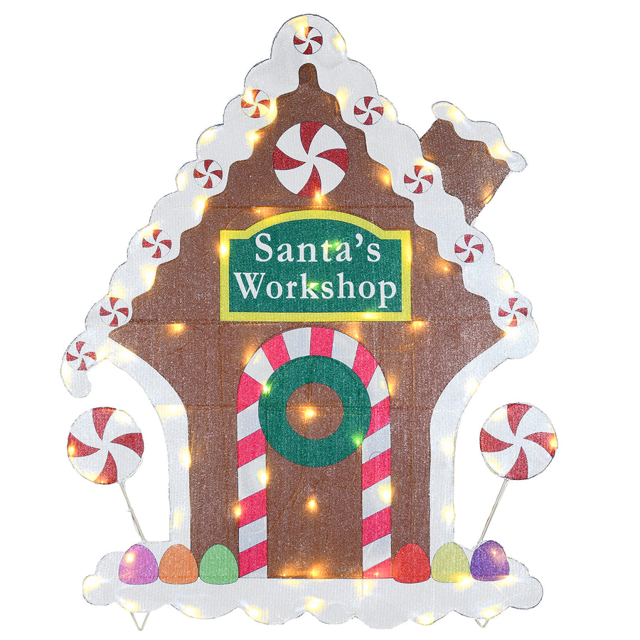 42 in. Pre-Lit Gingerbread House - National Tree Company