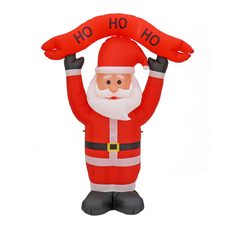 First Traditions - 7' Red Inflatable Blow Up Santa