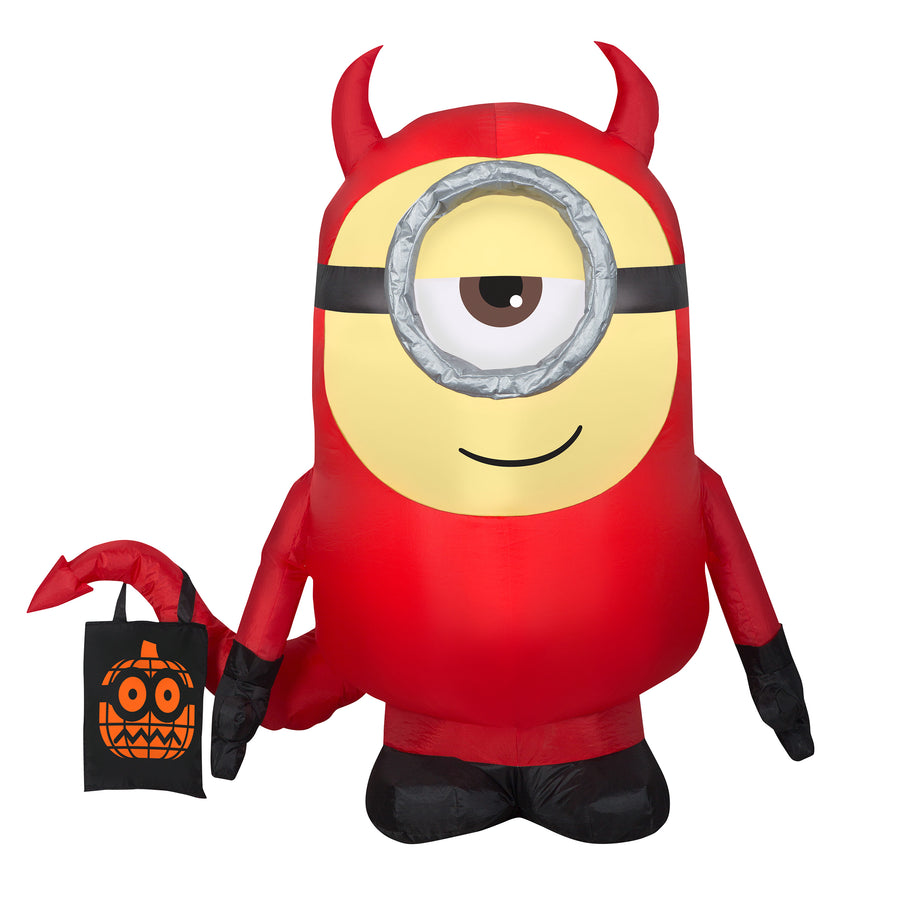 42 in. Halloween Minion Dave Inflatable Decoration - National Tree Company