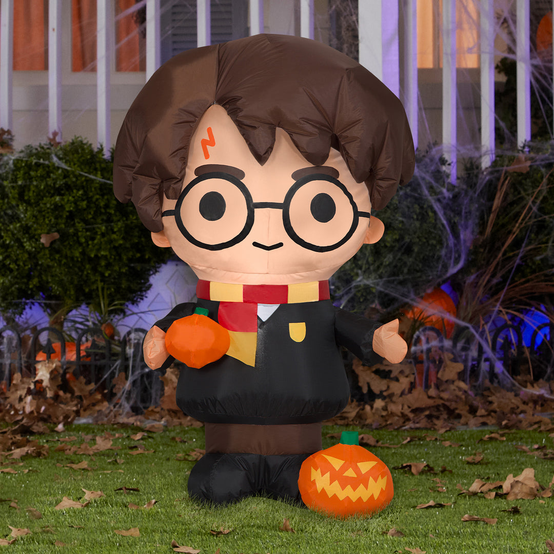 Halloween Inflatable Decoration, Black, Harry Potter, Self Inflating, Plug In, 3 Feet