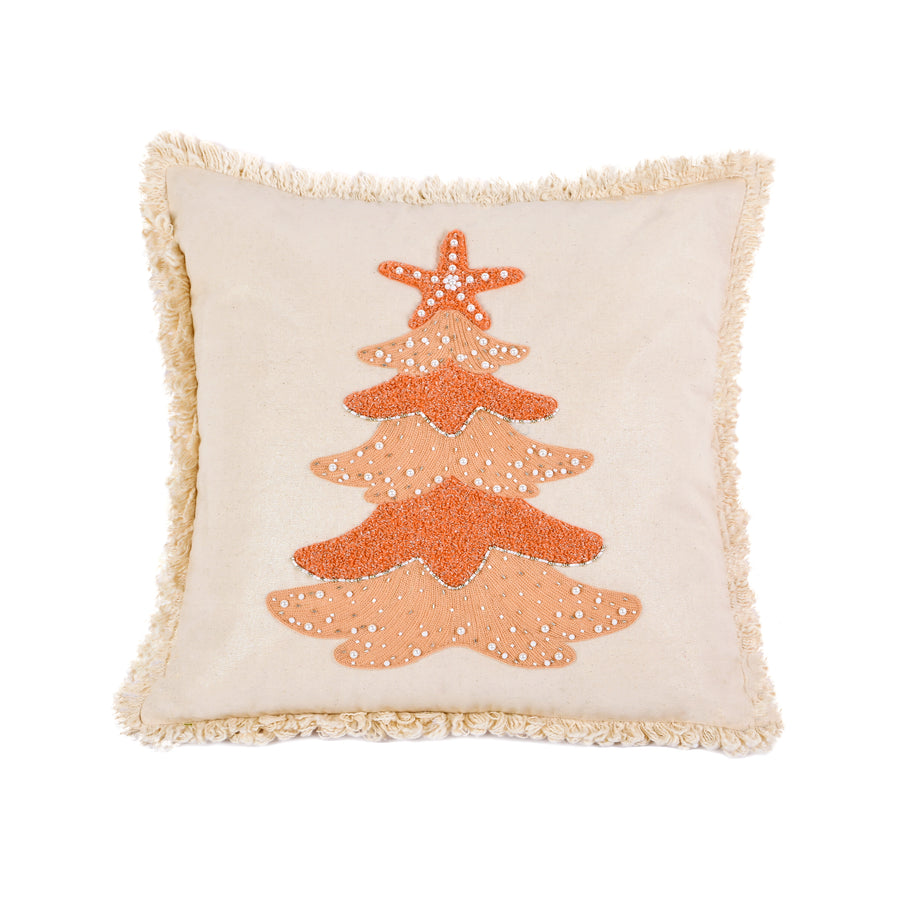 18 in. HGTV Home Collection Coastal Christmas Pillow - National Tree Company