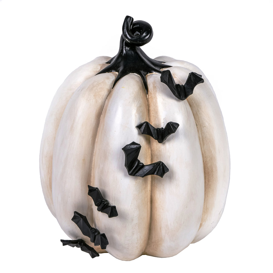 9 in. Halloween Crawling Bats Pumpkin Tabletop Decoration - National Tree Company