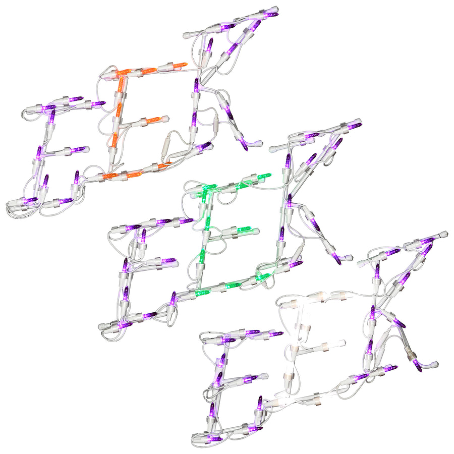18 in. Halloween EEK Sign Lighted Sign Decoration with LED Lights - National Tree Company