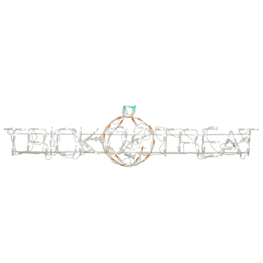 52 in. Halloween Trick or Treat Lighted Sign Decoration with LED Lights - National Tree Company