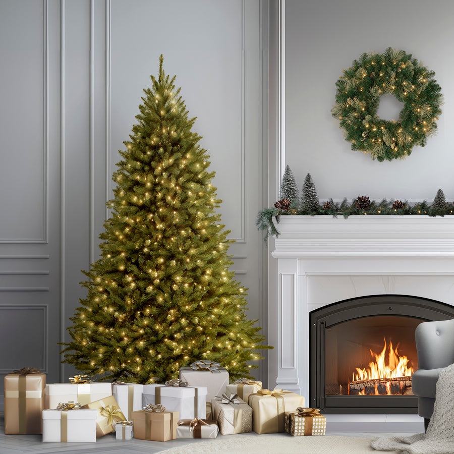 7.5 ft. Pre-Lit Kingswood Fir Tree with PowerConnect Dual Color LED Lights