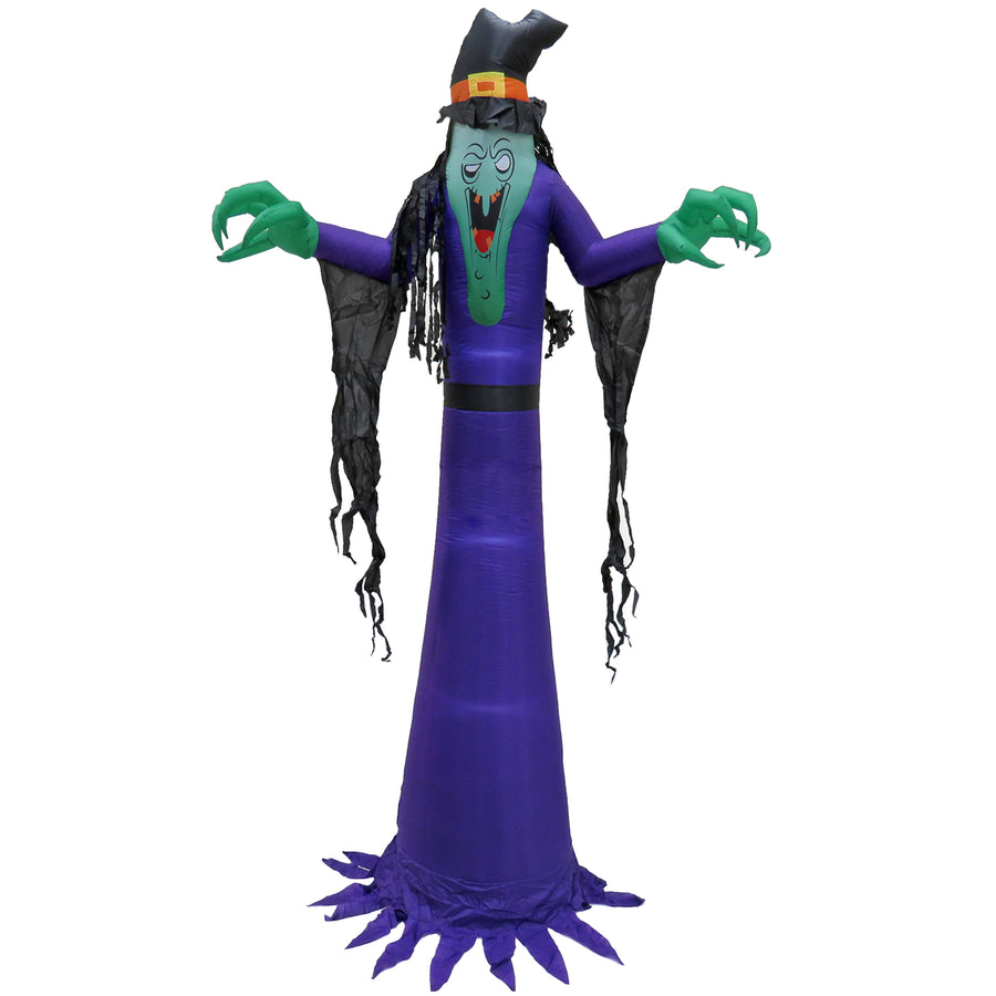 12 ft. Halloween Witch Inflatable Decoration with LED Lights - National Tree Company