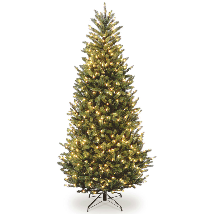 6.5 ft. Pre-Lit Natural Fraser Fir Slim Tree with Clear Lights - National Tree Company