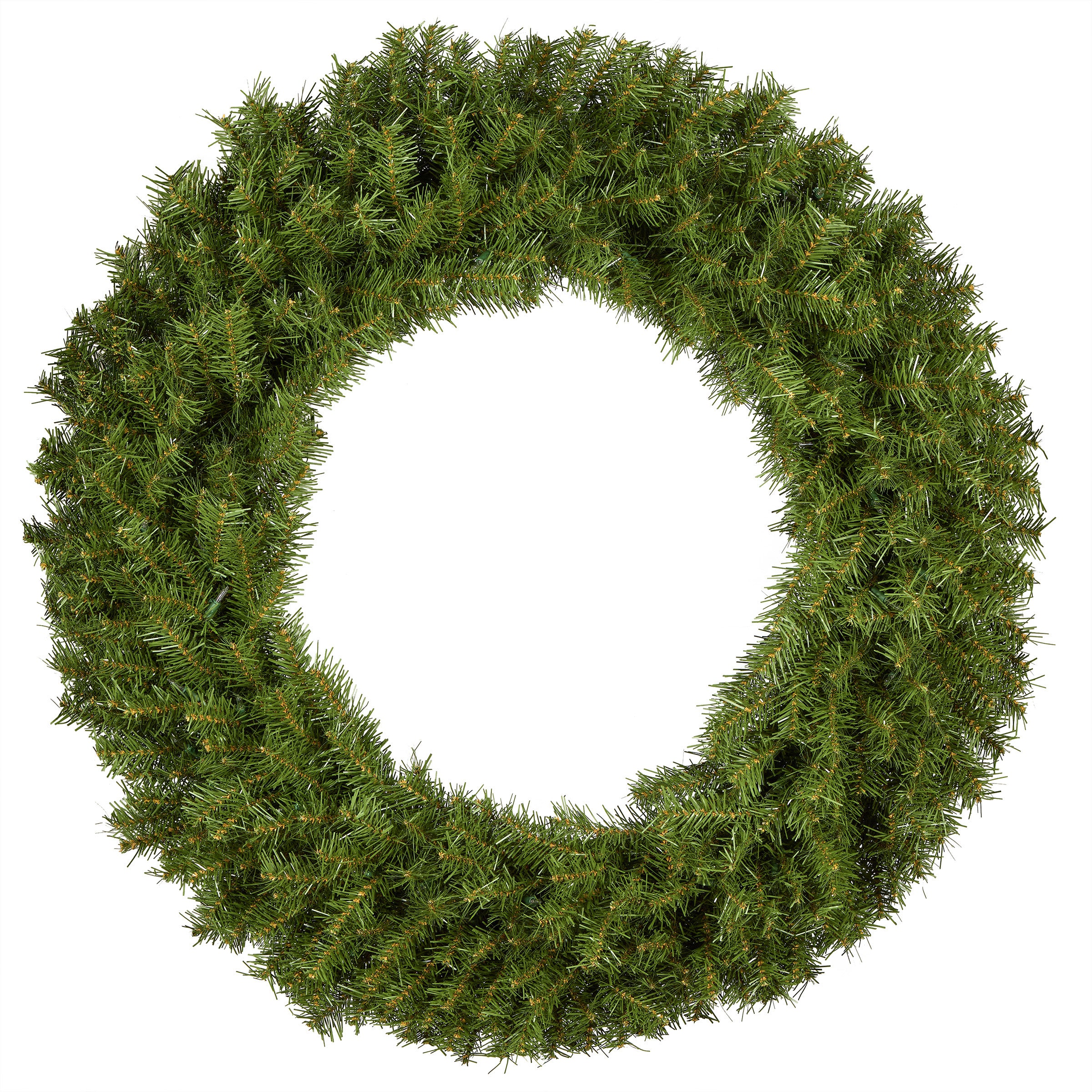 36 in. Pre-Lit Norwood Fir Wreath with Clear Lights, Plug-In