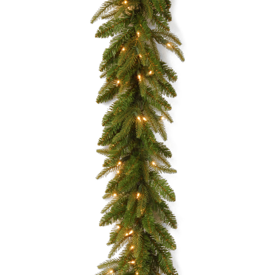 9 ft. Pre-Lit Fraser Grande Garland with Clear Lights - National Tree Company