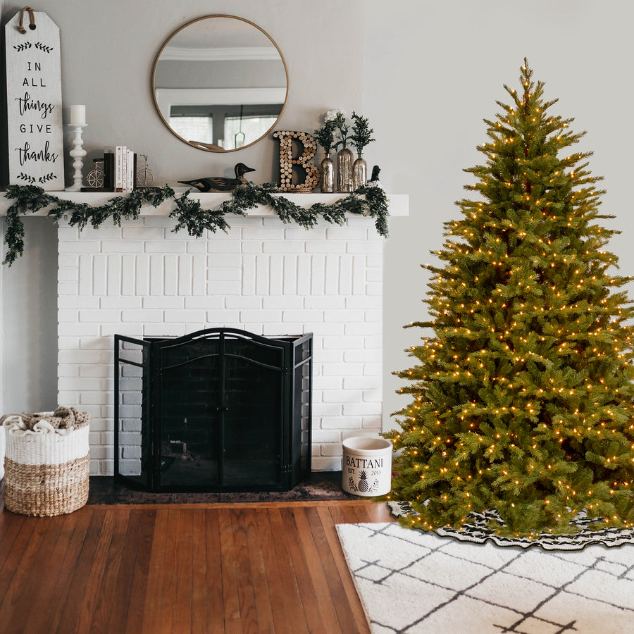 6.5 ft. Pre-Lit Nordic Spruce Tree with Clear Lights