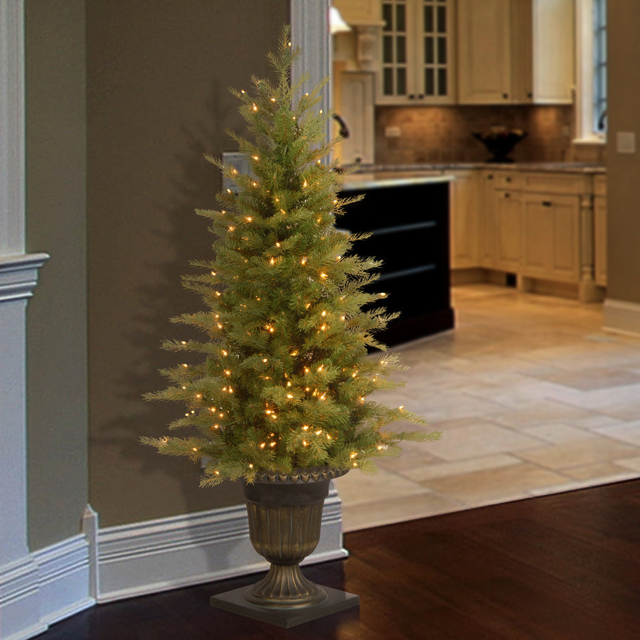4 ft. Pre-Lit Nordic Spruce Tree with Clear Lights