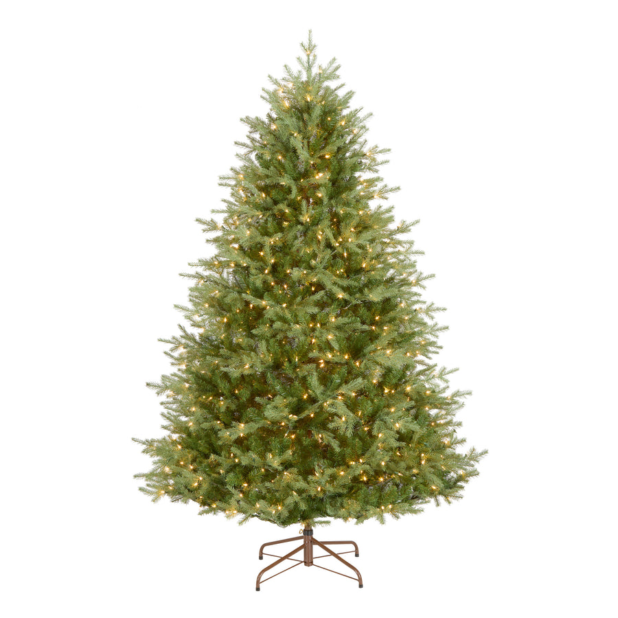 7.5 ft. Pre-Lit Nordic Spruce Medium Tree with Clear Lights - National Tree Company
