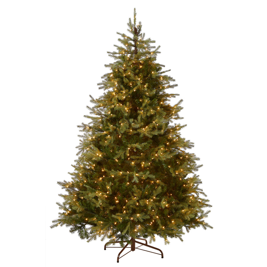 9 ft. Pre-Lit Nordic Spruce Medium Tree with Clear Lights - National Tree Company
