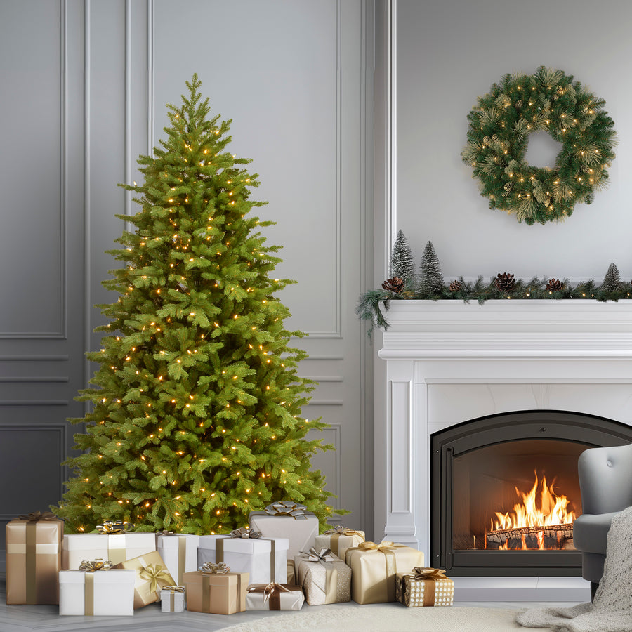 6.5 ft. Pre-Lit Princeton Fraser Fir Tree with PowerConnect Dual Color LED Lights