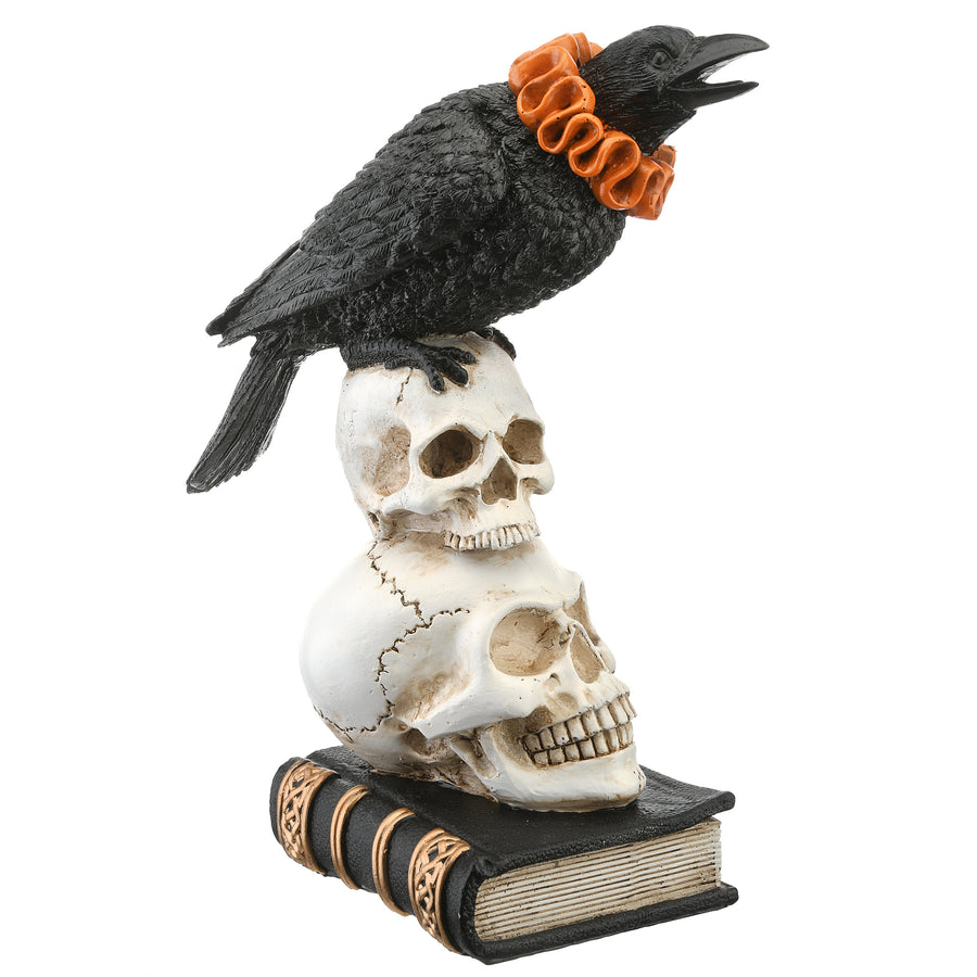 11 in. Halloween Crow and Skulls Decoration - National Tree Company