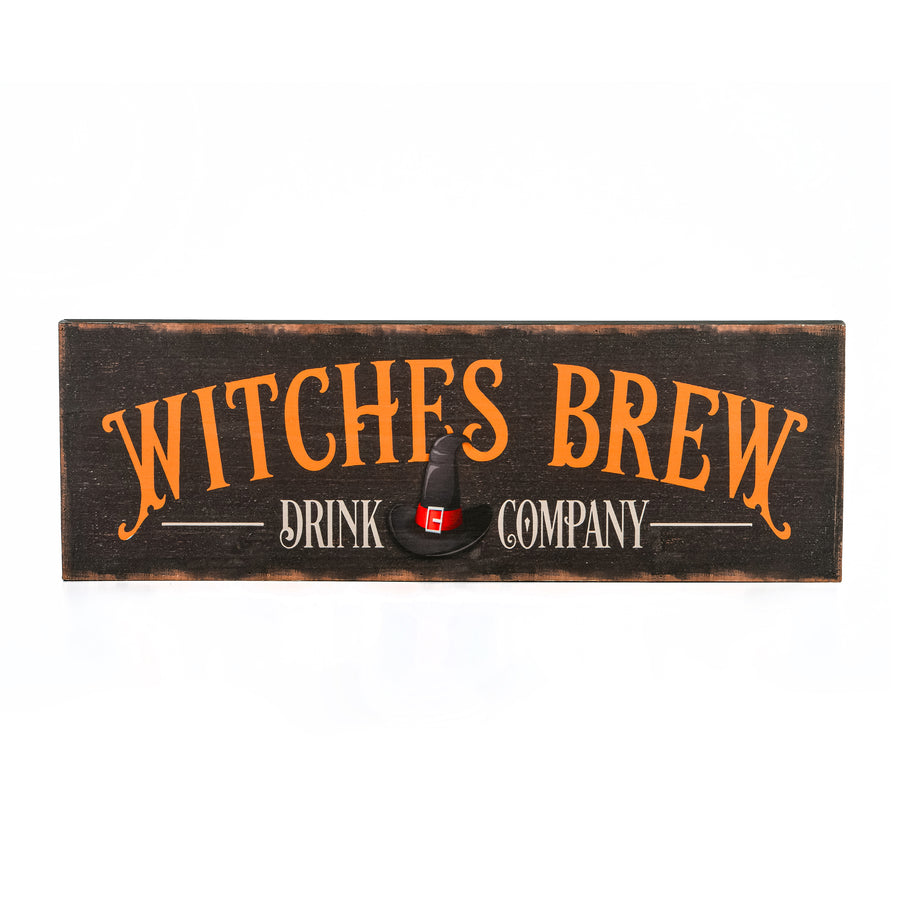 2 ft. Halloween Witches Brew Drink Company Hanging Wall Decoration - National Tree Company