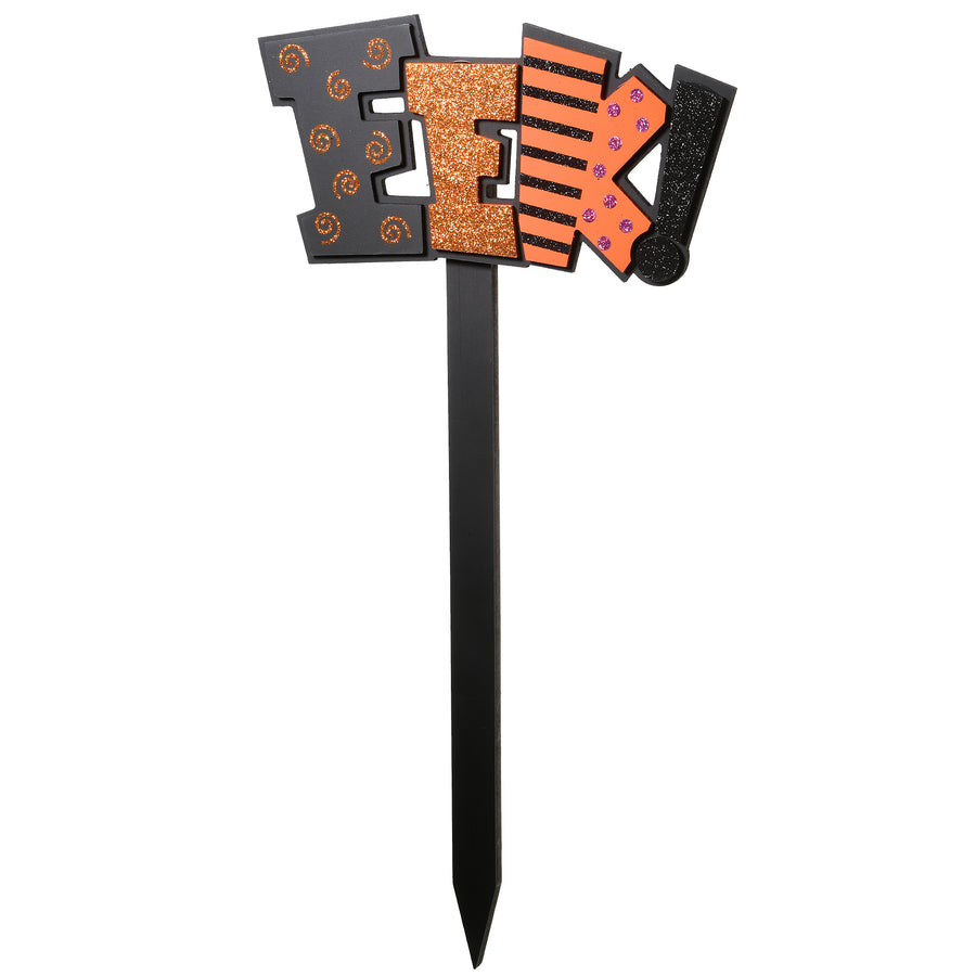 18 in. Halloween EEK Garden Stake Outdoor Decoration - National Tree Company