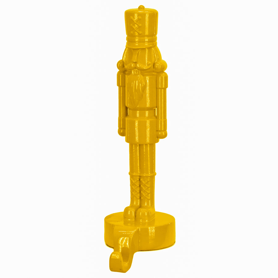 10 in. HGTV Home Collection Nutcracker Stocking Holder, Yellow - National Tree Company