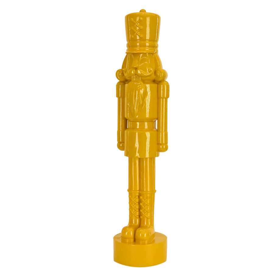 18 in. HGTV Home Collection Nutcracker Christmas Decor, Yellow - National Tree Company