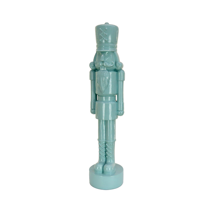 12 in. HGTV Home Collection Nutcracker Christmas Decor, Icy Blue - National Tree Company