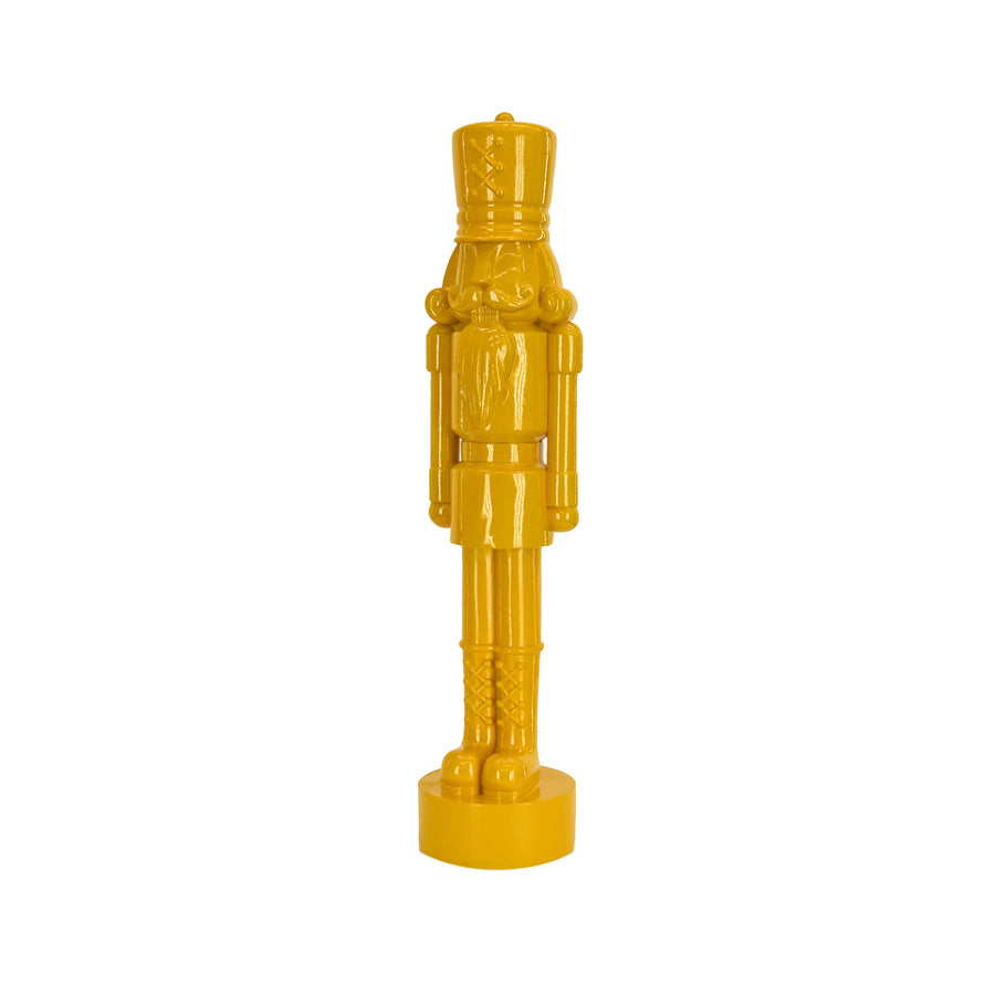 12 in. HGTV Home Collection Nutcracker Christmas Decor, Yellow - National Tree Company