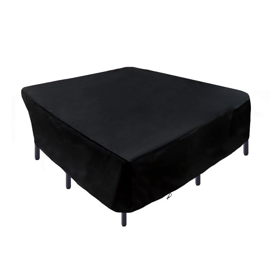 96 in. Waterproof Patio Furniture Cover with Rope and Metal Buckles - National Tree Company