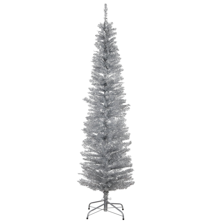 6 ft. Tinsel Collection Silver Tree - National Tree Company