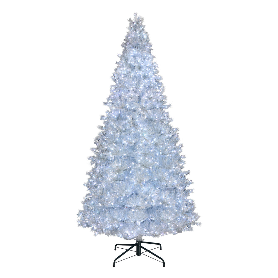 10 ft. Pre-Lit Crystal Pine Hinged Tree with RGB Lights - National Tree Company