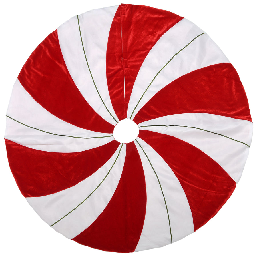 52 in. General Store Collection Peppermint Tree Skirt - National Tree Company