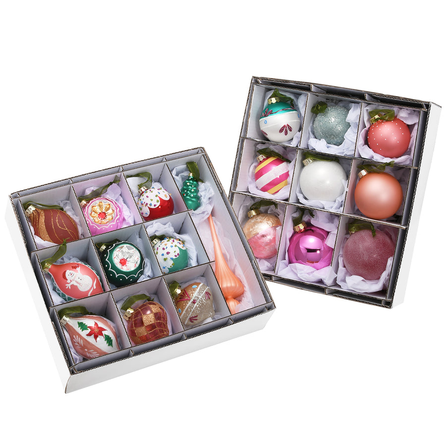 20-Piece Christmas Tree Ornament Set, Be Merry Collection - National Tree Company