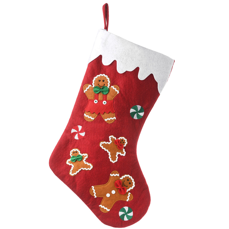 20 in. Be Merry Collection Gingerbread Stocking · National Tree Company 20-in-be-merry-collection-gingerbread-stocking-national-tree-company