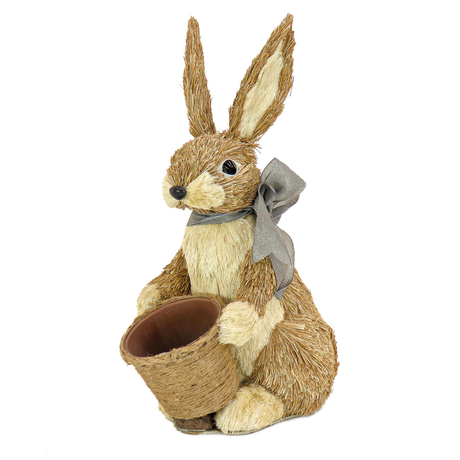 16 in. Easter Bunny with Basket Table Decoration - National Tree Company