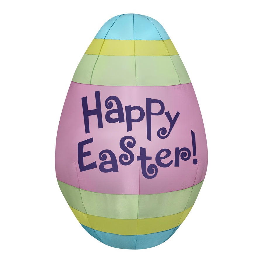 66 in. Inflatable Happy Easter Egg Decoration - National Tree Company