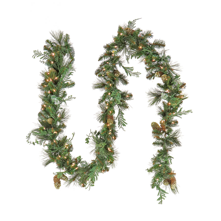 9 ft. Pre-Lit North Conway Garland with LED Lights - National Tree Company