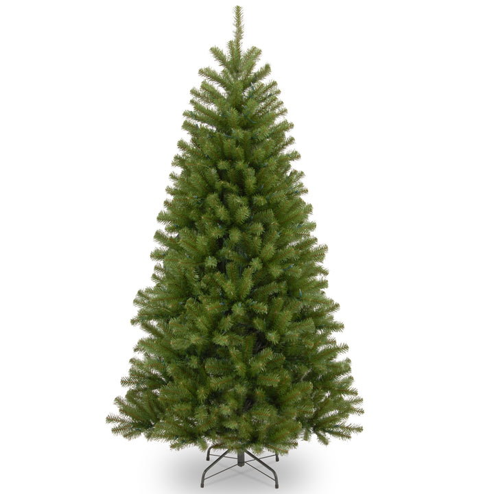 Artificial Full Christmas Tree, Green, North Valley Spruce, Includes Stand, 6 Feet