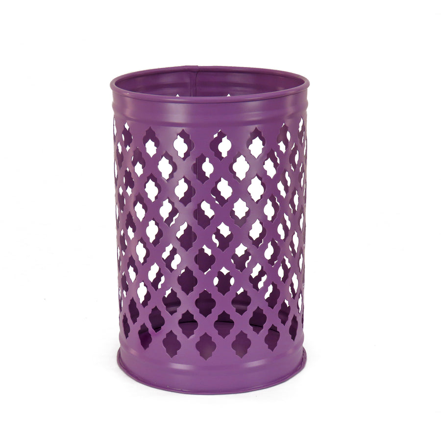 12 in. Modern Design and Finish Dusty Lavender Outdoor Lantern Candleholder - National Tree Company