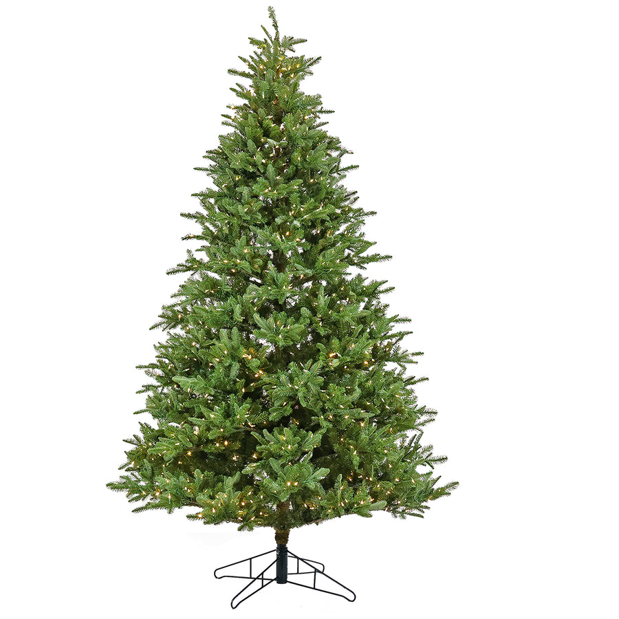 10 ft. Pre-Lit Norway Spruce Hinged Tree with Warm White LED Lights - National Tree Company