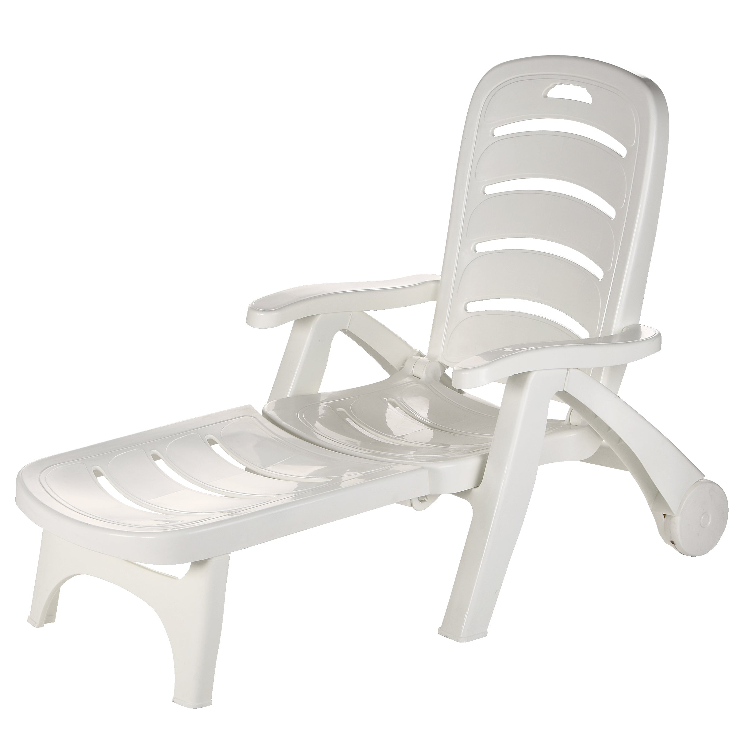 Plastic folding chaise lounge chair hot sale