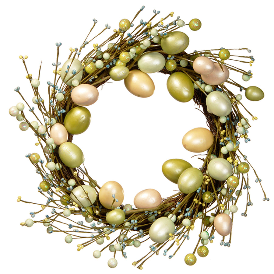 20 in. Easter Wreath Decorated With Eggs - National Tree Company
