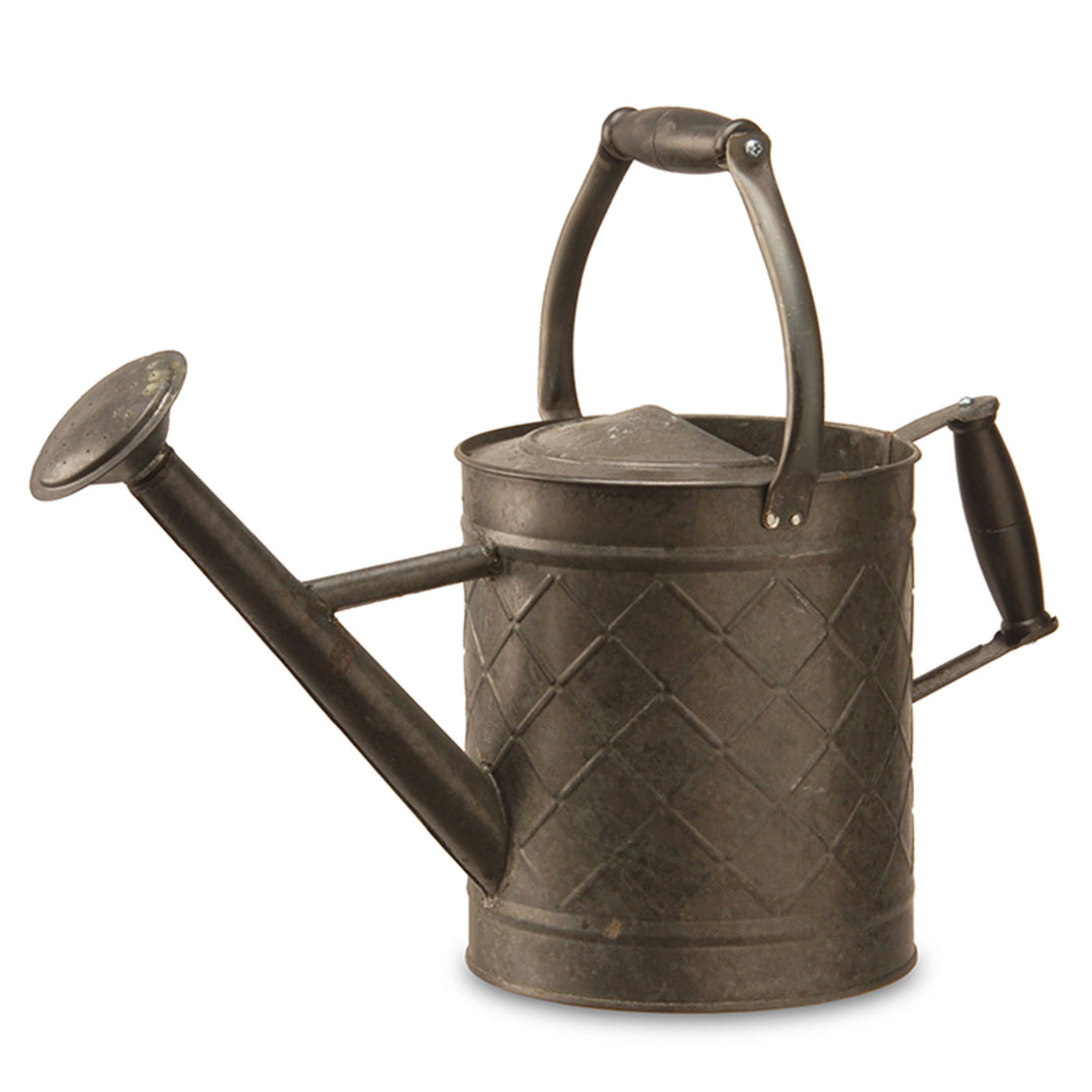 Watering Can, Metal, Antique Black, Spring Collection, 12 Inches