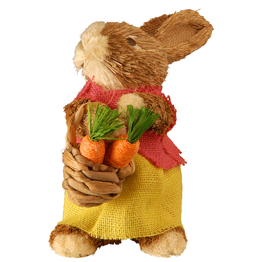 10 in. Female Dainty Brown Easter Bunny Table Decoration - National Tree Company