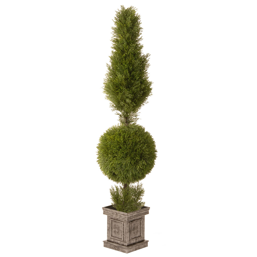 60 in. Artificial Juniper Ball and Cone Topiary - National Tree Company