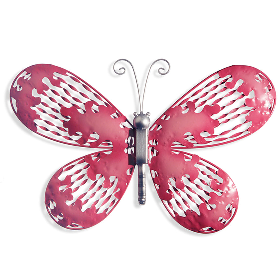 18 in. Pink Butterfly Wall Decoration - National Tree Company