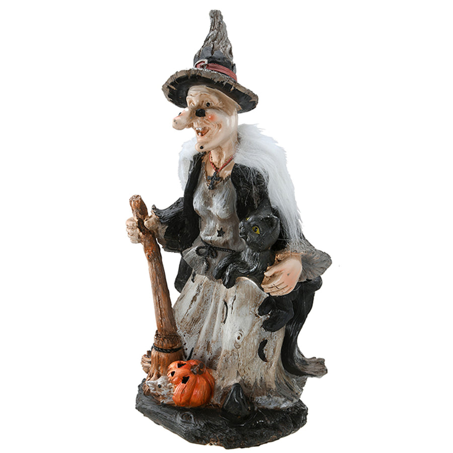 18 in. Halloween Witch Holding Black Cane Table Decoration - National Tree Company