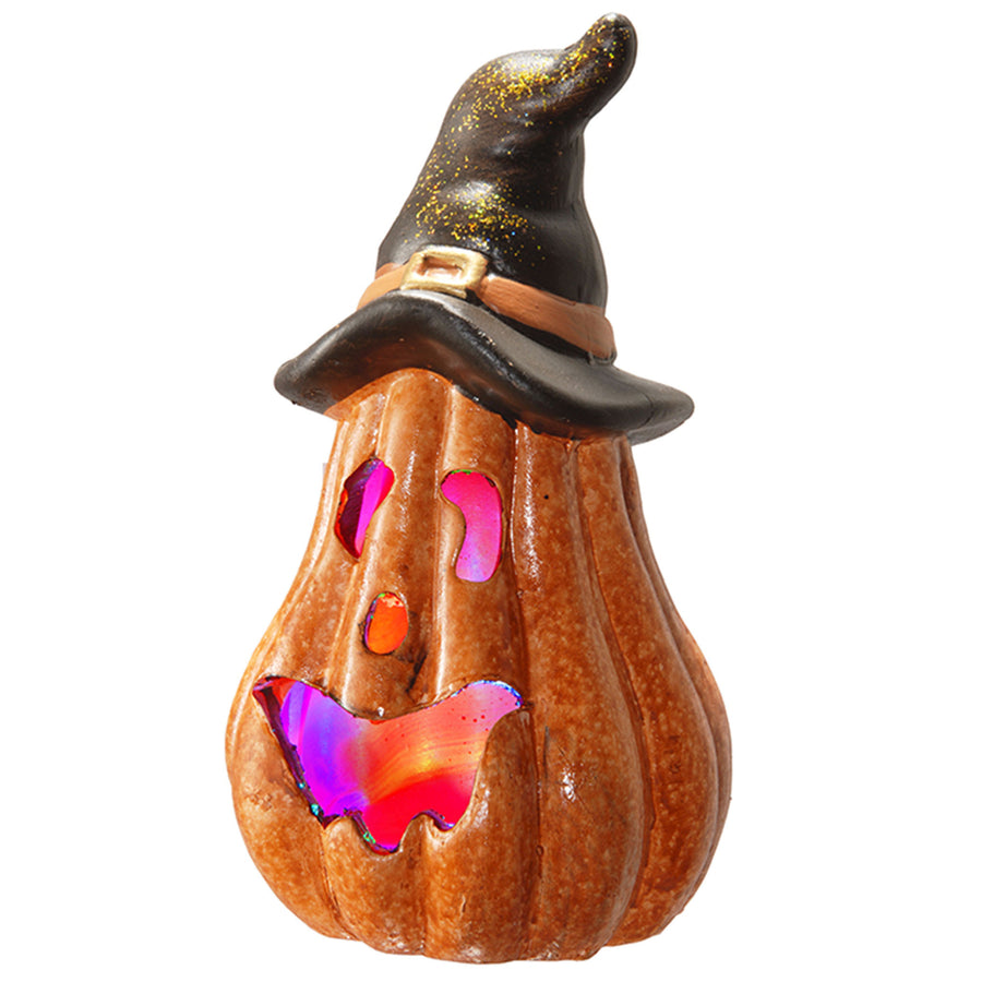 8 in. Halloween Jack O Lantern with LED Lights - National Tree Company