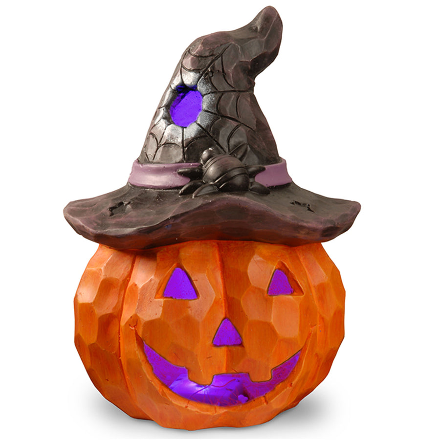 14 in. Halloween Jack O Lantern with LED Lights - National Tree Company