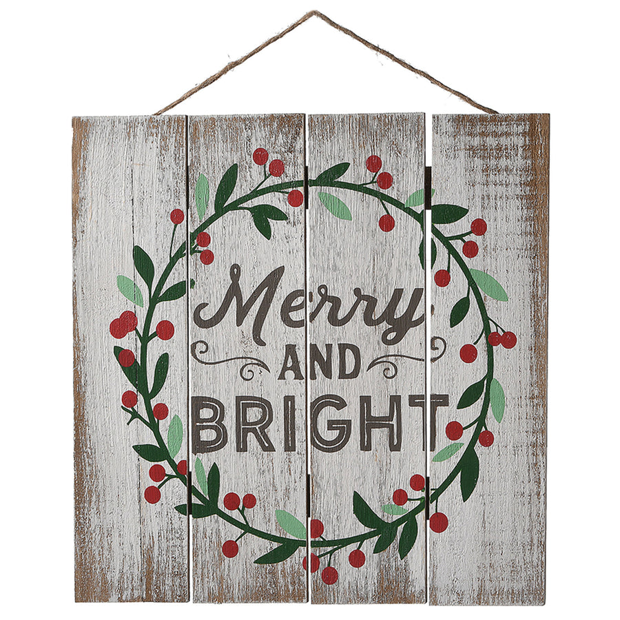 13 in. Christmas Holiday Wall Sign - National Tree Company